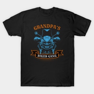 Grandpa's Biker Gang Father's Day T-Shirt